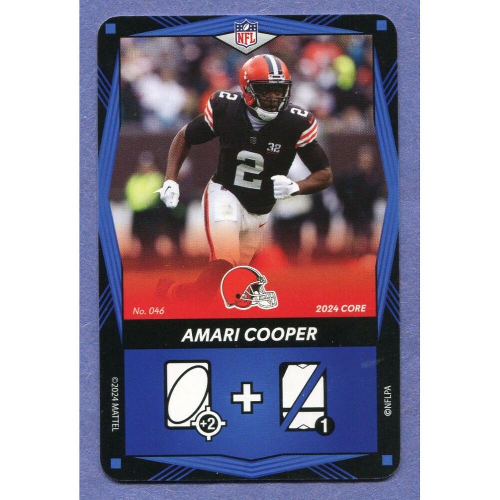 2024 Uno Elite Football Card Blue #46 Amari Cooper